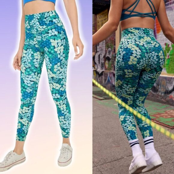 NWT AERIE Offline Real Me Xtra High Rise 7/8 Legging Sz Small Emerald - Picture 1 of 10